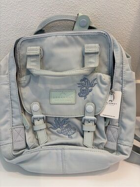 Rare*NWT*Doughnut Mini Backpack in Light Mint with goldfish Embroidery